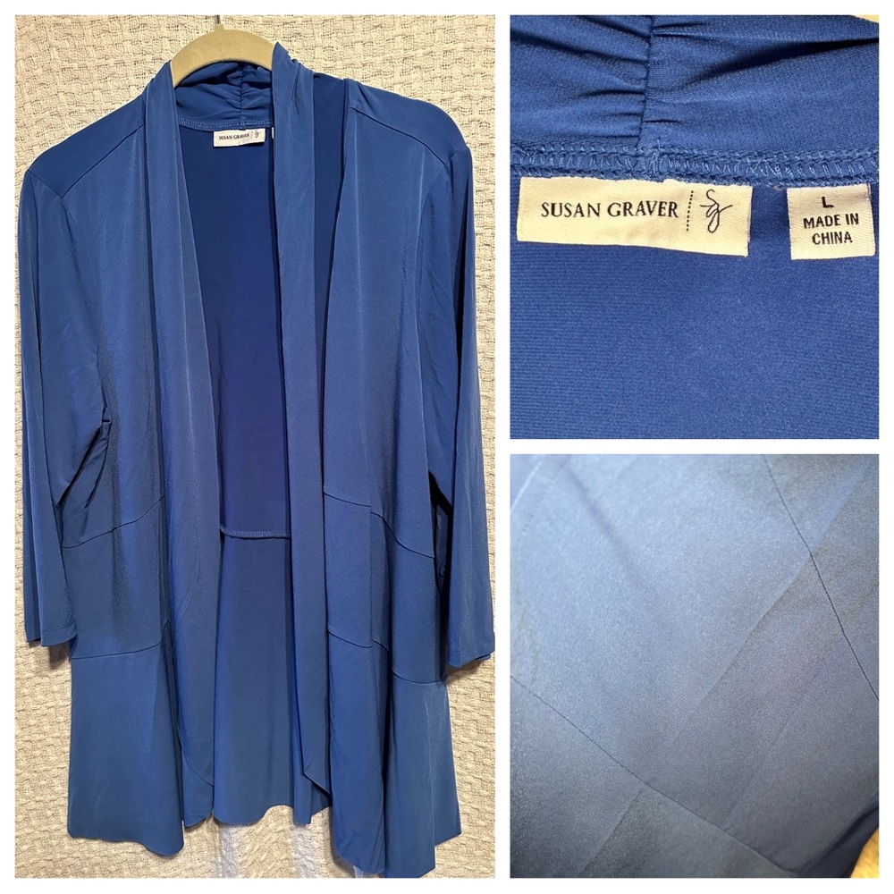 Susan Graver unstructured Jacket size L